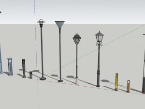 Landscape Lights 3D Model