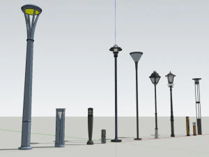 Landscape Lights 3D Model