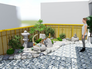 TERRACE GARDEN LANDSCAPE 2-JAPAN 3D 模型