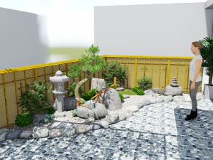 테라스 정원 풍경 2-JAPAN 3D 모델