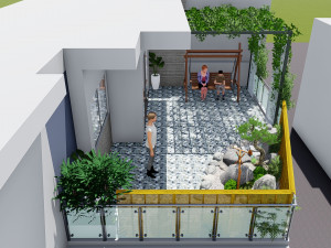TERRACE GARDEN LANDSCAPE 2-JAPAN 3D 모델