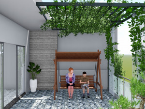 TERRACE GARDEN LANDSCAPE 2-JAPAN 3D 모델