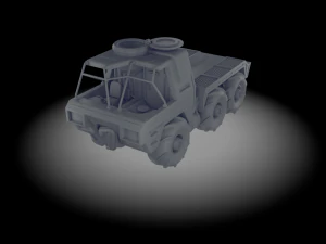 Caminhão de terreno baldio Modelo de Impressão 3D