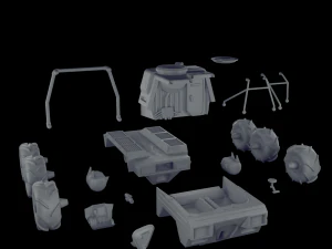 Wasteland Truck 3D Print Model