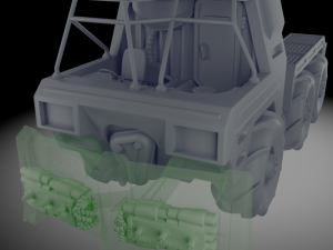Wasteland Truck 3D Print Model