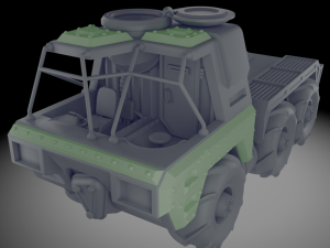 Wasteland Truck 3D Print Model