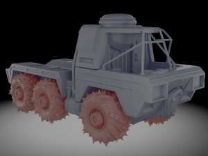Wasteland Truck 3D Print Model