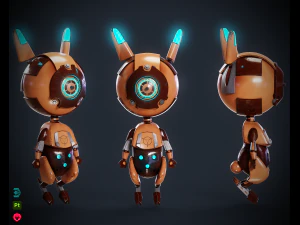 Robo Rabbit 3D Model