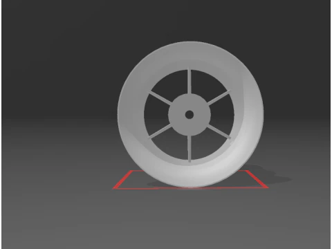 EDF de 96 mm Modelo de Impressão 3D