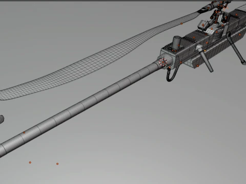 MILITARY GHOST DRONE UAV 3D Model