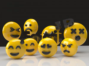 3D EMOJİ Y&Uuml;Z SİMGELERİ PAKETİ 1 3D Model