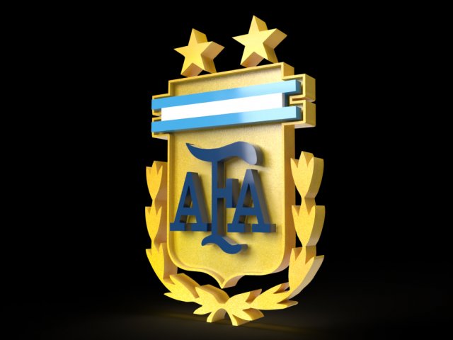 Logo AFA Argentina 3D Model .c4d .max .obj .3ds .fbx .stl .blend 