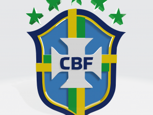 LOGO 3D MODEL BRAZIL NATIONAL FOOTBALL TEAM Model 3D