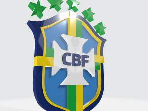 LOGO 3D MODEL BRAZIL NATIONAL FOOTBALL TEAM Model 3D