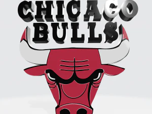 LOGO 3D MODEL TEAM CHICAGO BULLS NBA 3D Model
