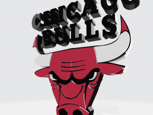 LOGO 3D MODEL TEAM CHICAGO BULLS NBA 3D Model