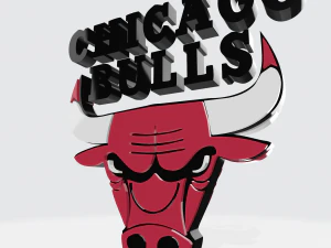 LOGO 3D MODEL TEAM CHICAGO BULLS NBA 3D Model