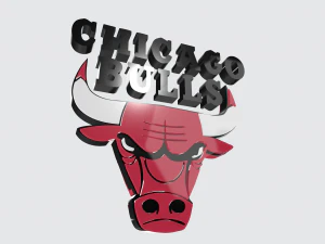LOGO 3D MODEL TEAM CHICAGO BULLS NBA 3D Model
