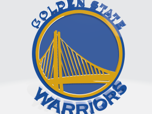 LOGO 3D MODEL TEAM GOLDEN STATE WARRIORS NBA 3D Model