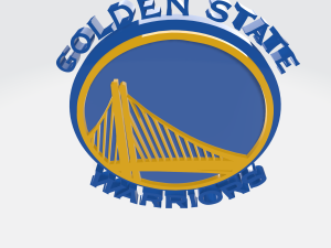 LOGO 3D MODEL TEAM GOLDEN STATE WARRIORS NBA 3Dモデル