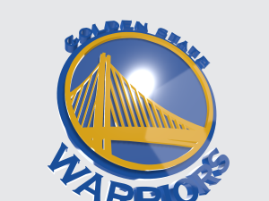 LOGO 3D MODEL TEAM GOLDEN STATE WARRIORS NBA 3Dモデル