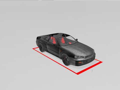 1999 nissan skyline gt25 coupe amateur build Modèle 3D