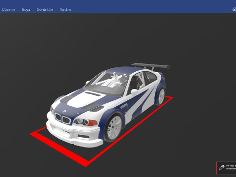 M3 GTR need for speed most wanted 3D Model