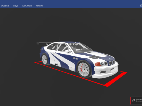 M3 GTR need for speed most wanted 3D Model