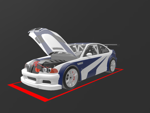 M3 GTR need for speed most wanted 3D Model