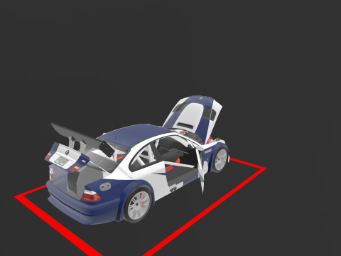 M3 GTR need for speed most wanted 3D Model