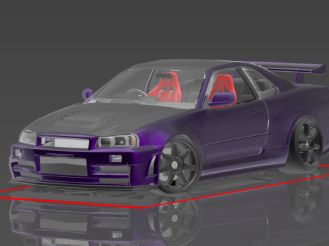 2005 nissan skyline bn-r34 gt-r nismo z-tune 3D 모델