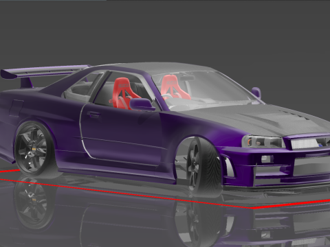 2005 nissan skyline bn-r34 gt-r nismo z-tune 3D Modell