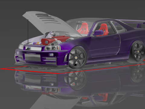 2005 nissan skyline bn-r34 gt-r nismo z-tune 3D Modell