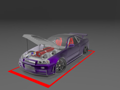 2005 nissan skyline bn-r34 gt-r nismo z-tune 3D Modell