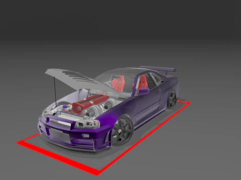 2005 nissan skyline bn-r34 gt-r nismo z-tune 3D Model