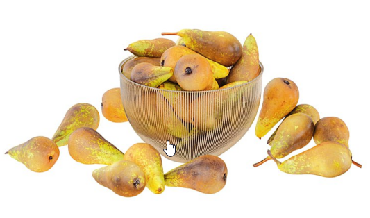 Pears in decorative metal vase 3Dモデル .c4d .max .obj .3ds .fbx .stl .blend 