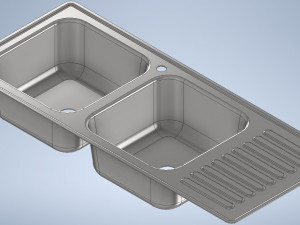 Lavadero metalico 3D Model