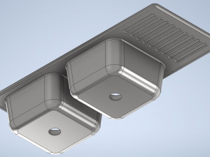 Lavadero metalico 3D Model