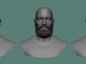 पुरुष बाल और दाढ़ी मॉडल 3D मॉडल