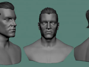 पुरुष बाल और दाढ़ी मॉडल 3D मॉडल