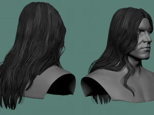 पुरुष बाल और दाढ़ी मॉडल 3D मॉडल