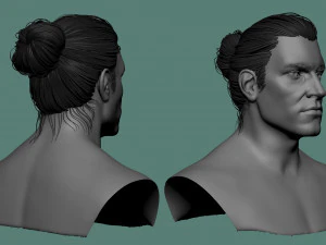 पुरुष बाल और दाढ़ी मॉडल 3D मॉडल