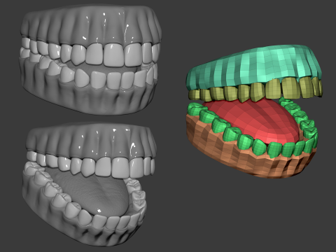 Male head basemesh Modelo 3D
