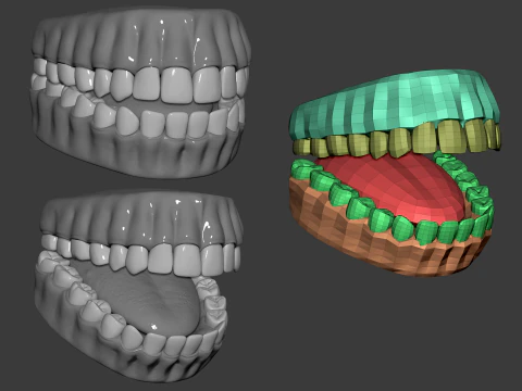 Male head basemesh 3D Model