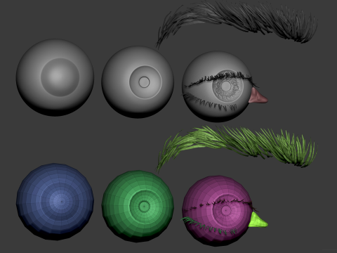 Male head basemesh Modelo 3D