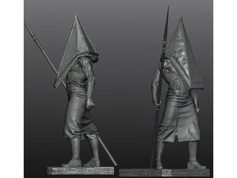 Pyramid Head Silent Hill 2 printable statue 3D Print Model