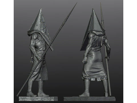 Pyramid Head Silent Hill 2 printable statue 3D Print Model