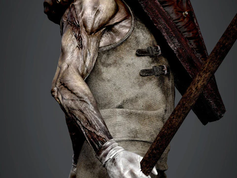 Pyramid Head Silent Hill 2 printable statue 3D Print Model