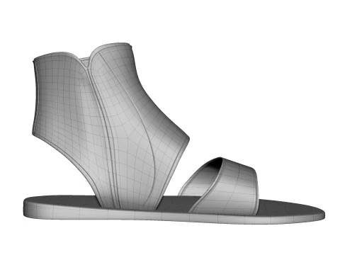 5 modeli siateczkowych but&oacute;w Model 3D