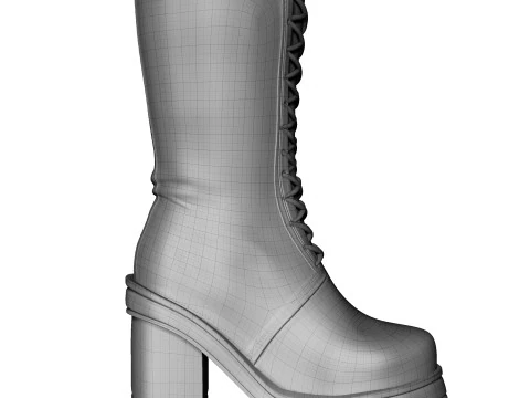 5 modeli siateczkowych but&oacute;w Model 3D